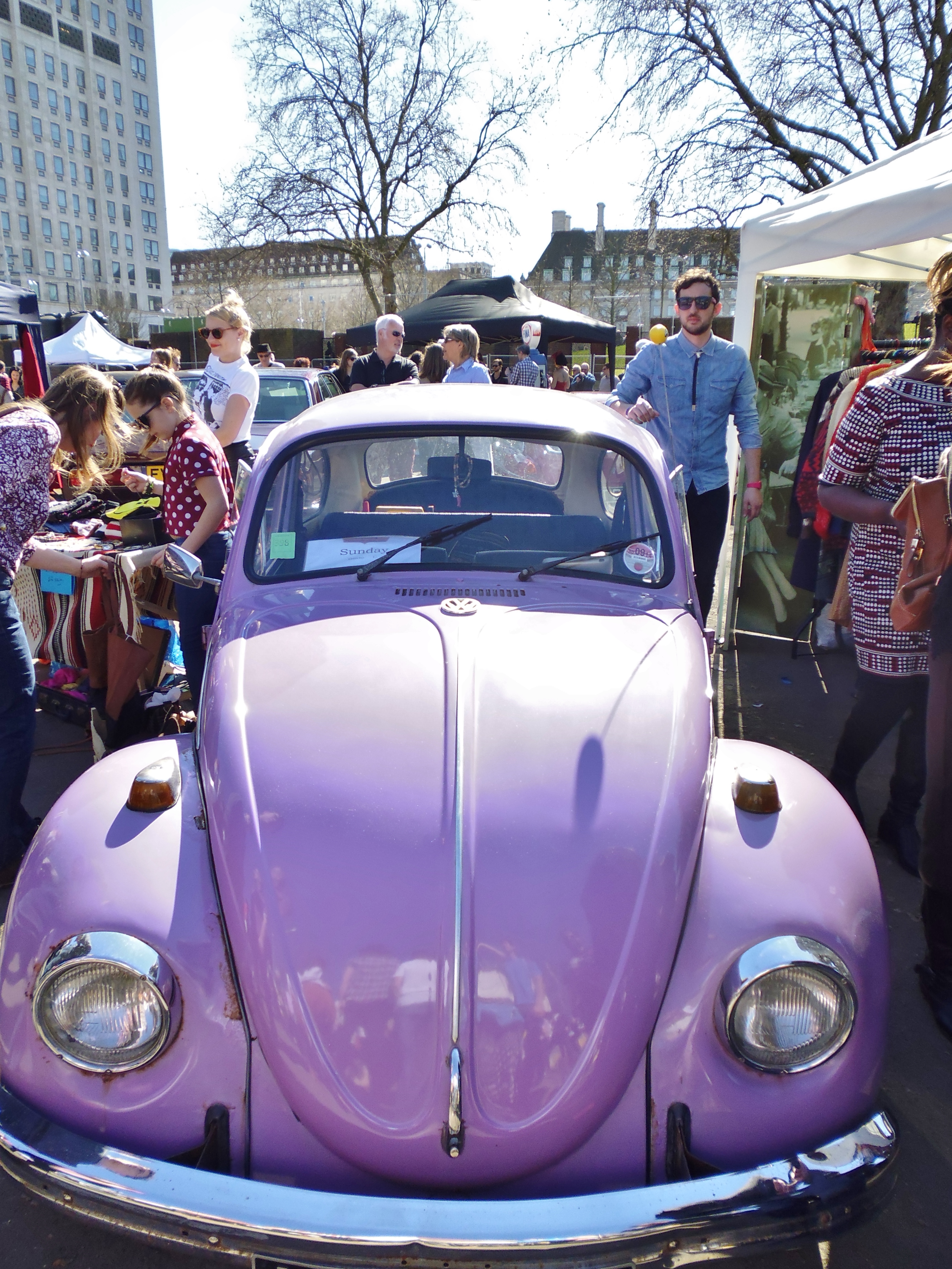 purple buggy car